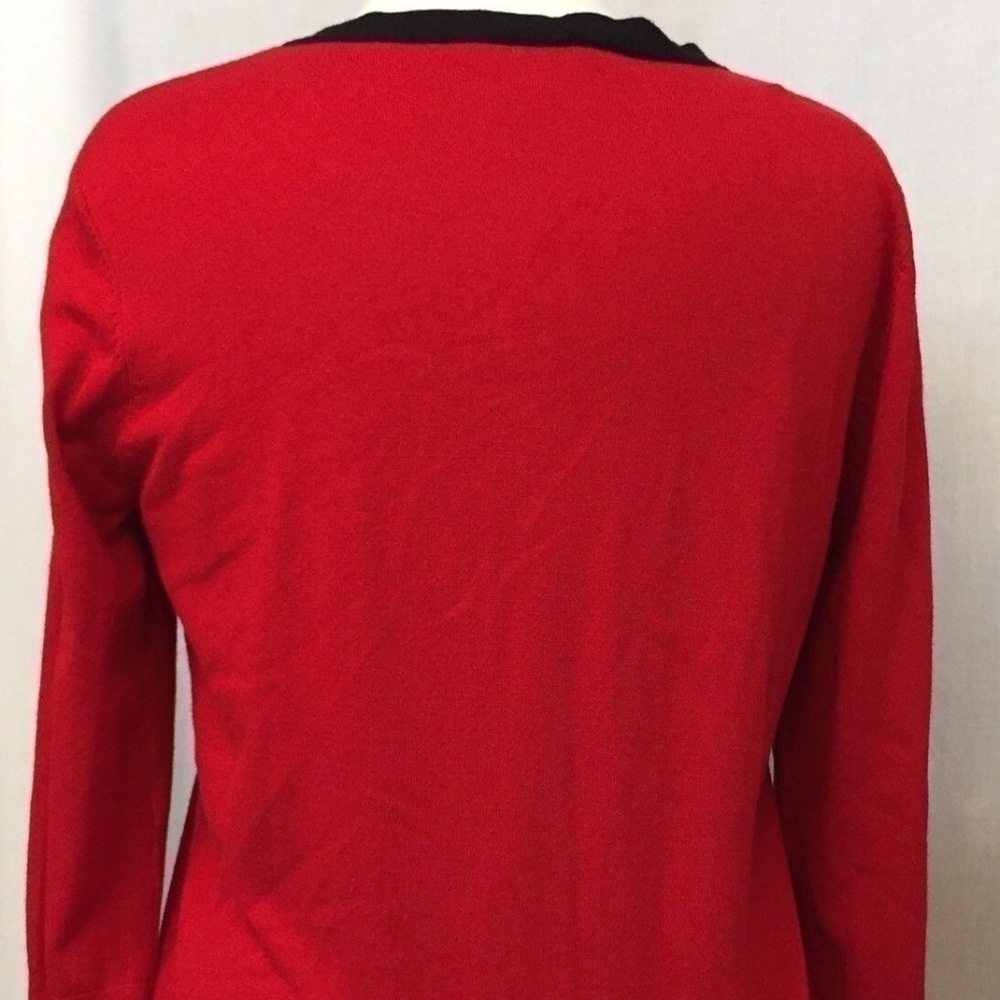 Audrey & Grace Red Cardigan Sweater - Picture 6 of 8